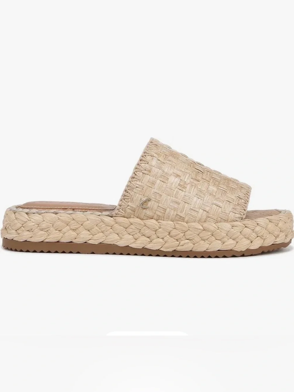 Circus NY by Sam Edelman Wallis Raffia Braided Platform Slide Sandals